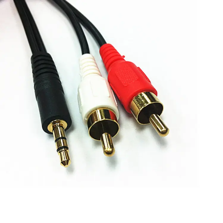 AUX Plug to 2RCA Male Cable