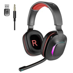 New Design Rgb Bluetooth Headphone Simultaneous Wireless 2.4Ghz Gaming Headsets With Microphone